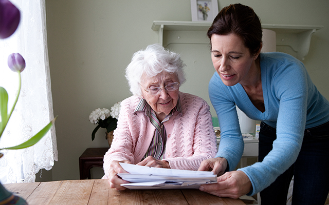 Home care provider with an Elder